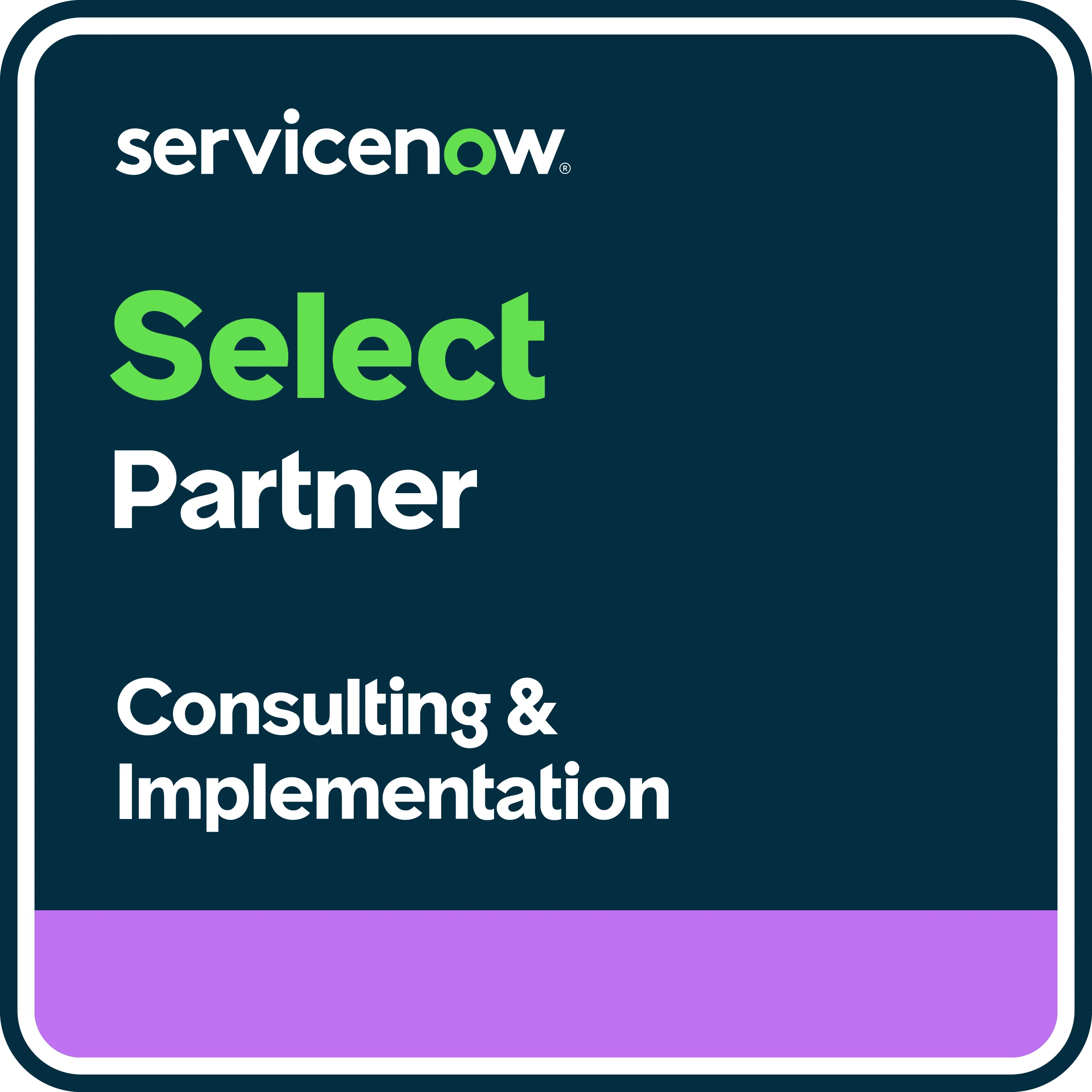 ServiceNow Consulting & Implementation Partner Badge